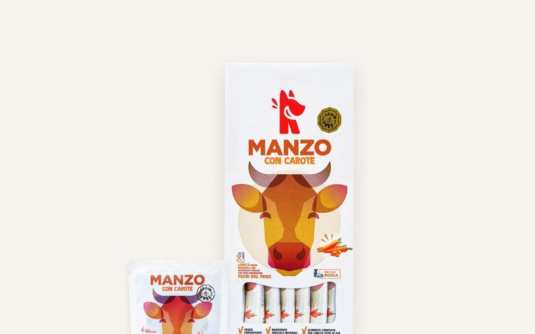 Manzo con o senza cereali? Due pappe fresche per cani che si conservano fuori dal frigo