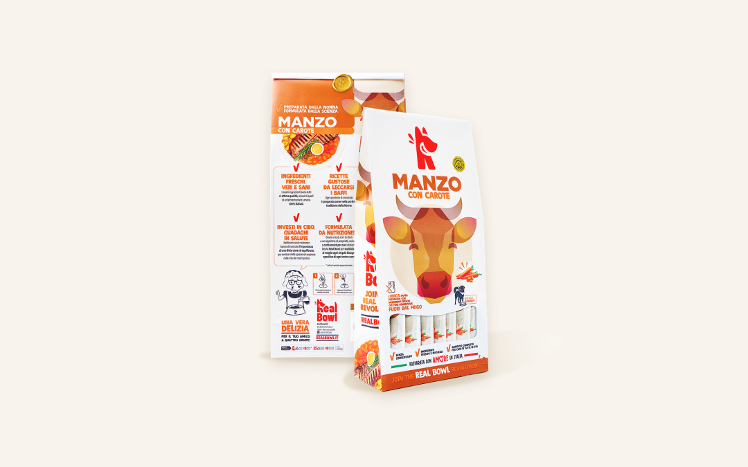 Manzo con o senza cereali? Due pappe fresche per cani che si conservano fuori dal frigo