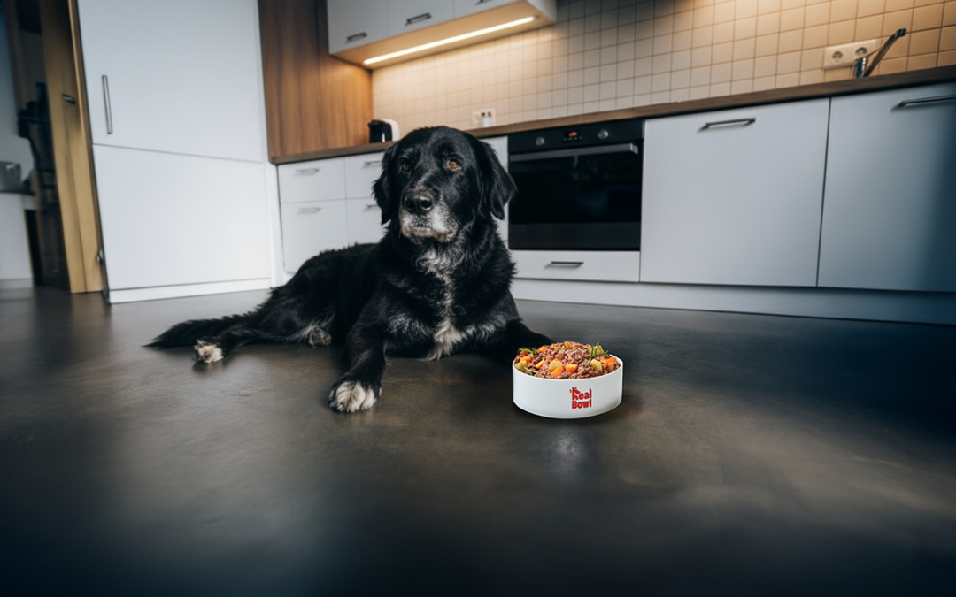 Nutrire il cane anziano: meno calorie, più Omega-3 e una pappa che è facile da masticare